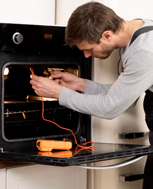 Oven repair technician
